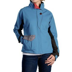 Loopt Works Womens Recycled Jacket Blue Size Large Teal Blue Eccent Outdoor